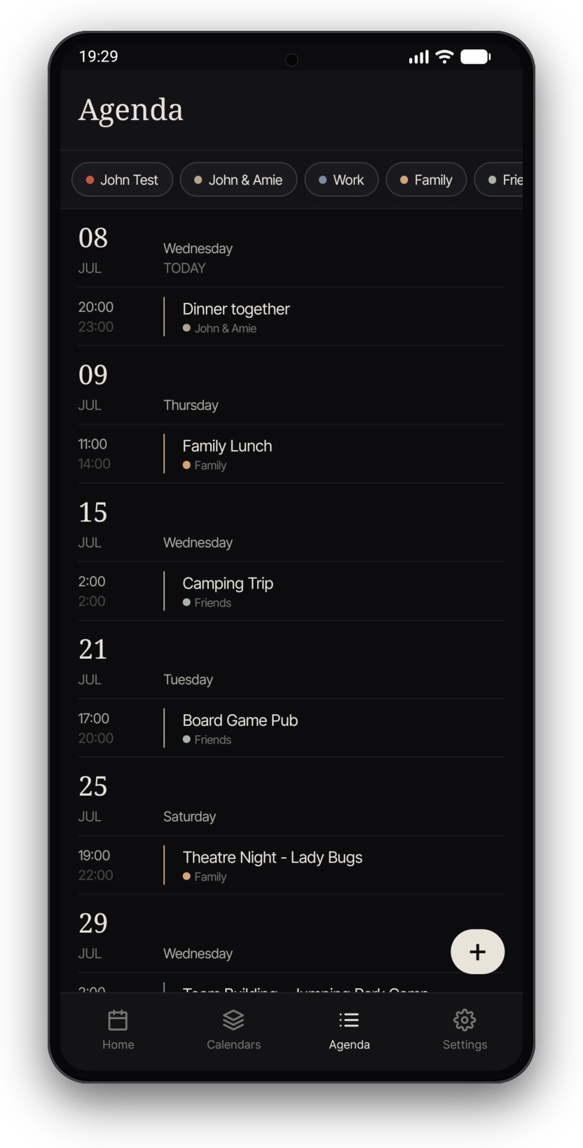 Musubi agenda list